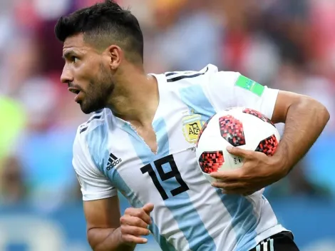 La tierna foto de Agüero con su hijo Benjamin