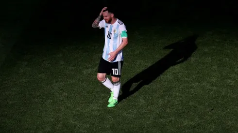 SIN RESPUESTAS. Lionel Messi durante la derrota contra Francia en octavos de final (Foto: Getty).