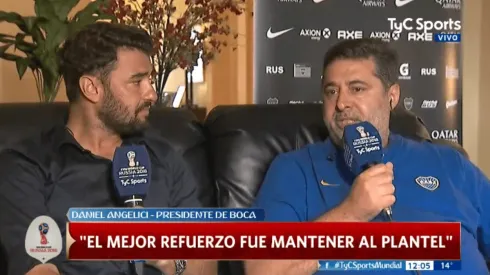 Angelici en diálogo con TyC Sports.