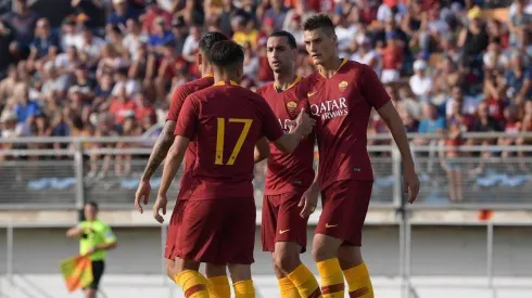 Foto de los jugadores de la Roma.