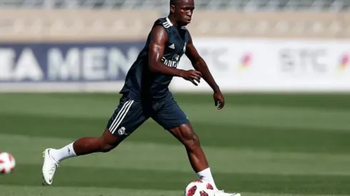 Vinicius en el entrenamiento del Real Madrid