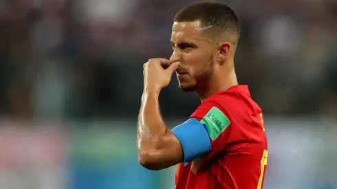 Foto de Hazard, jugador de la Selección de Bélgica.