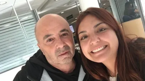 SAMPA PRESENTE. El DT se encontró con hinchas en Chile.