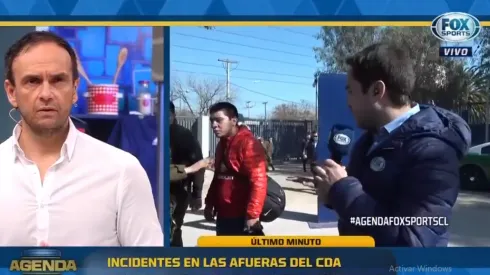 Confusos momentos en las afueras del Centro de entrenamiento de la U.