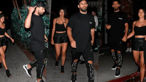 Foto del Kun Agüero con la morocha.