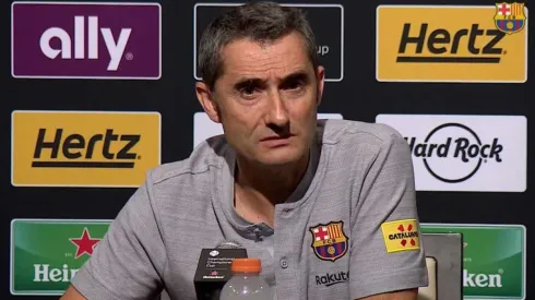 Foto de Ernesto Valverde, entrenador de Barcelona.