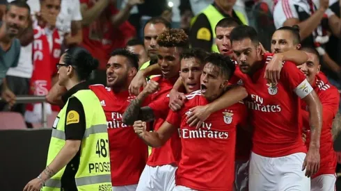 Franco Cervi celebra la conquista de la victoria.