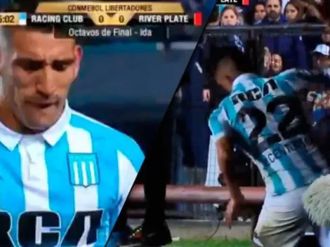 Coudet lo sacó a Centurión y al jugador de Racing no le gustó nada