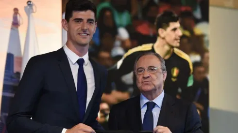 ¡QUÉ FENOMENO, FLOREN! Además de cerrar el traspaso de Courtois, el presidente posó como un millennial.