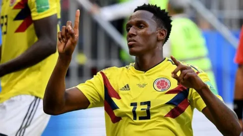 NUEVO EQUIPO. Yerry Mina durante el Mundial de Rusia 2018 con la Selección Colombia.