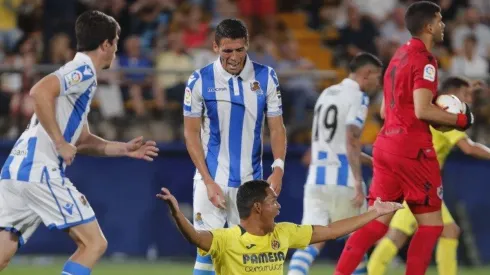 Héctor Moreno con la Real Sociedad vs. Villarreal