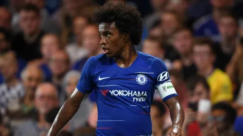 CAPITÁN. Willian con la cinta durante la pretemporada del Chelsea (Foto: Getty).