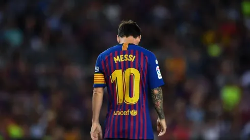 Foto de Lionel Messi, jugador de Barcelona.