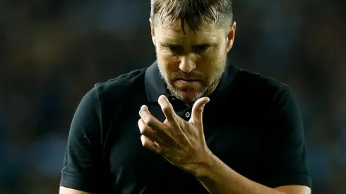 NO GUSTÓ NADA. Eduardo Coudet en el Cilindro de Avellaneda con Racing (Foto: Getty).