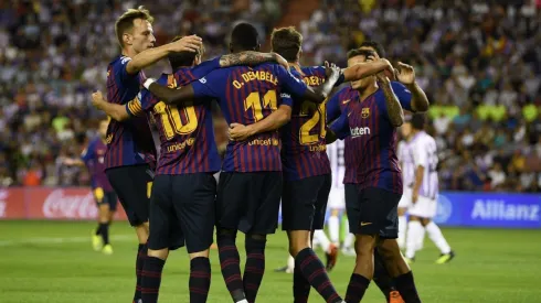 Foto de los jugadores de Barcelona.