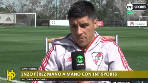 Foto de Enzo Pérez, jugador de River.