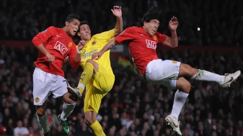 Foto de Cristiano Ronaldo y Carlos Tevez.