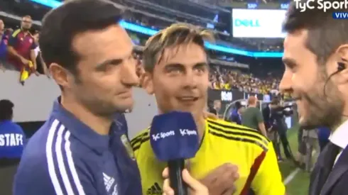 Scaloni llamó en plena entrevista a Dybala y aclaró todo tras la polémica