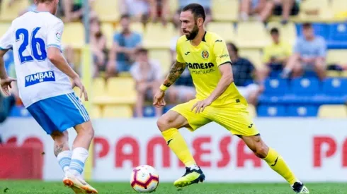 DE AMARILLO. Miguel Layún durante sus primeros minutos con Villarreal.