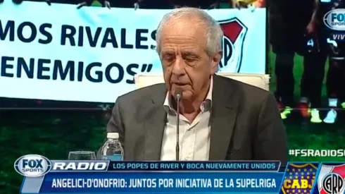 D'Onofrio en conferencia de prensa.