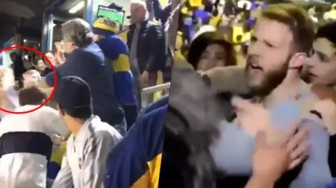 Lo que nadie te mostró: así se pelearon los hinchas de Boca sobre el final del Superclásico vs River
