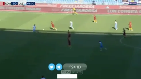 Gol de Inmobile ante Roma.