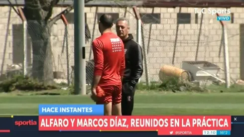 La charla entre Gustavo Alfaro y Marcos Díaz de la que habla todo Boca