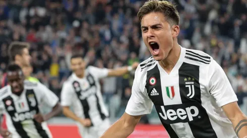 Paulo Dybala celebra su tanto para Juventus.