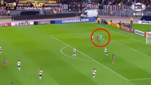 Foto captura del momento de Armani con Meza.