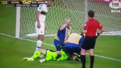 Foto captura del épico momento.