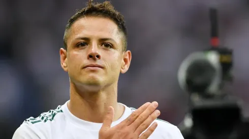 Foto de Javier Hernández, jugador de la Selección de México.