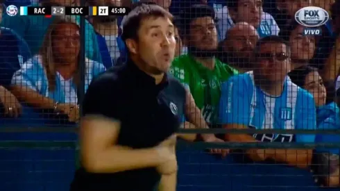 Coudet y un gesto polémico