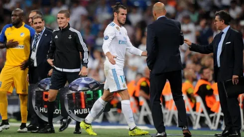 Foto de Zidane con Bale en el Real Madrid.