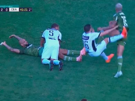 Es un demente total: el 9 de Palmeiras pensó en Pablo Pérez y tiró una patada de UFC