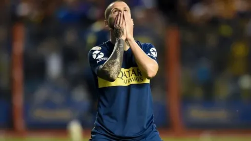 Darío Benedetto en la derrota ante River.