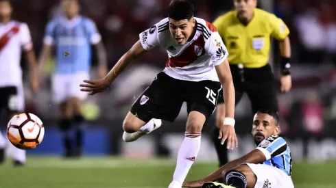 Foto del partido entre River y Gremio por la Copa Libertadores.