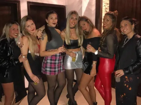 La novia de Lautaro Martínez subió una foto con Wanda Nara imitándola