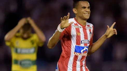 Diaz celebra su primer gol del partido.