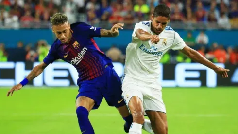 Neymar, en su último partido con el Barcelona.