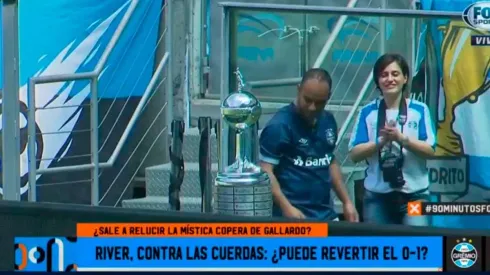 Los hinchas de Gremio tocaron la copa.