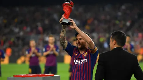 ¿PREMIO LEO MESSI? Por ahora levanta los de Mejor Jugador del Mes en el Camp Nou (Foto: Getty).