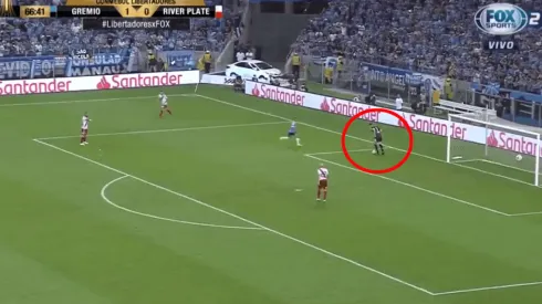 Foto captura de la salida de Franco Armani.