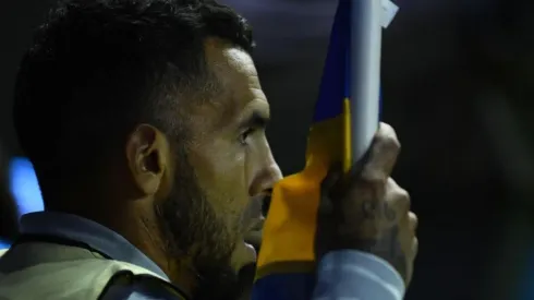 Tévez, en el banco ante Palmeiras.