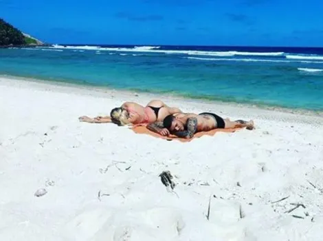 Wanda Nara subió una foto de Icardi ¡¡tocándose ahí abajo!!