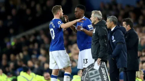 Entró a los 90' y casi ni tocó el balón, pero un día Yerry Mina debutó en Everton