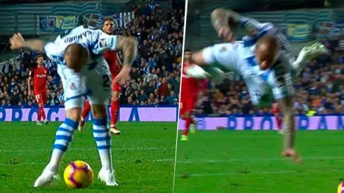 Sandro voló por los aires.