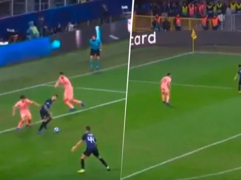 Lautaro Martínez tiró un caño y después Icardi empató ante Barcelona