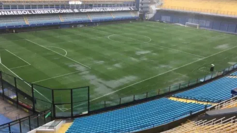 Así luce la Bombonera en la previa del partido.