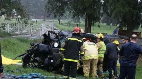 Imagen del accidente en Lobos.