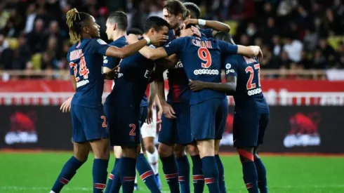 El festejo de Paris Saint-Germain en Mónaco.